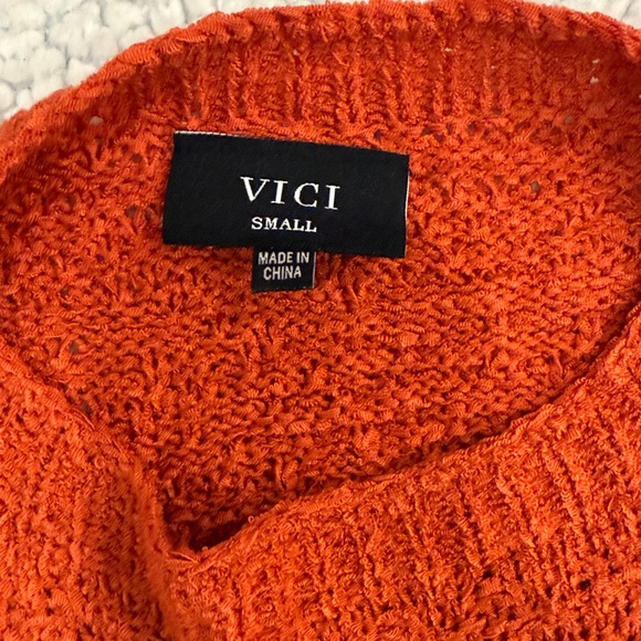 Vici Vibrant Orange Fringe Mini Dress - Picture 4 of 4